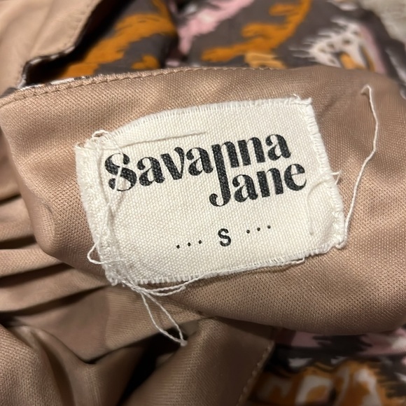 Savanna Jane Aztec Printed Jumpsuit Size Small - Picture 11 of 12